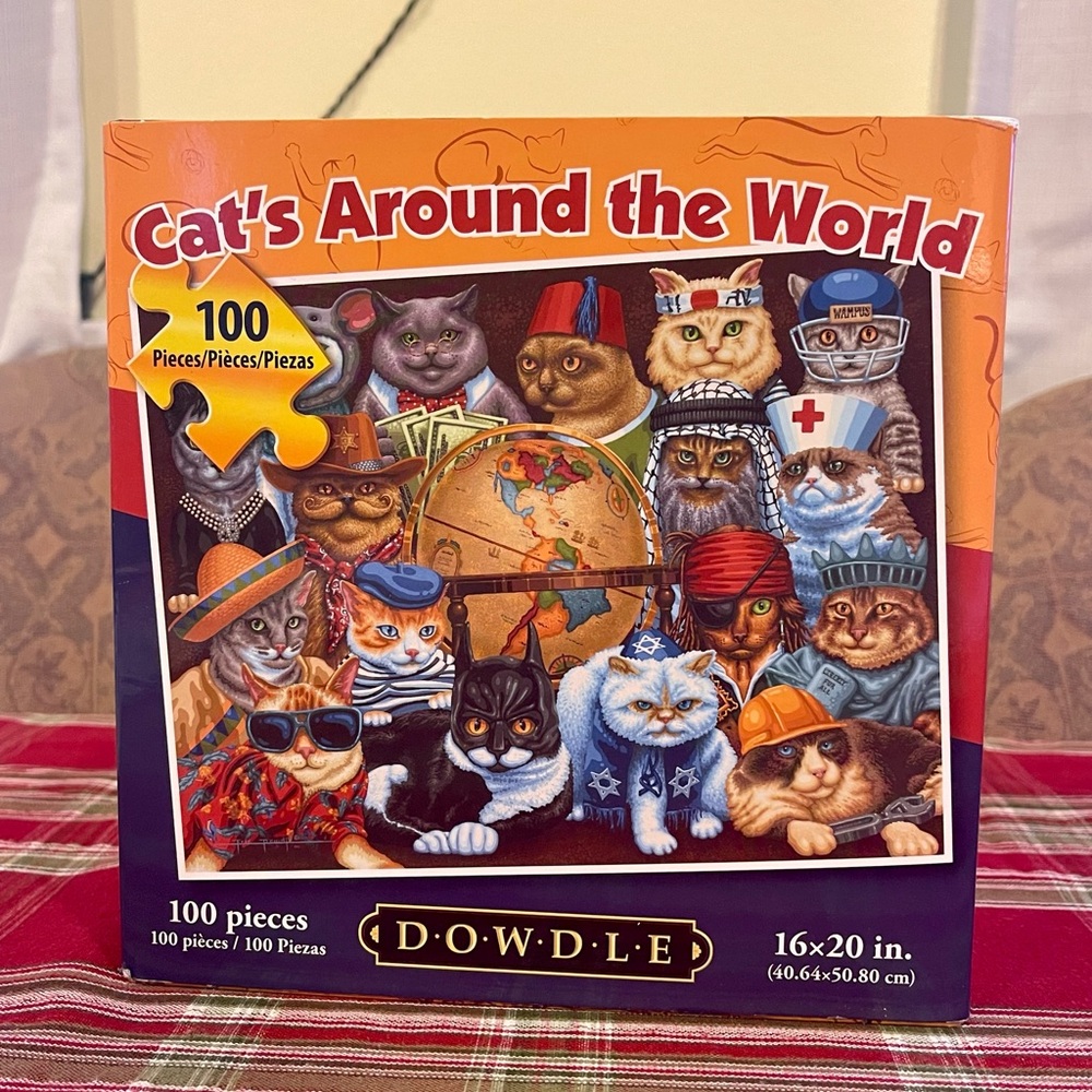 'Cats Around the World' Puzzle - 100 Pieces